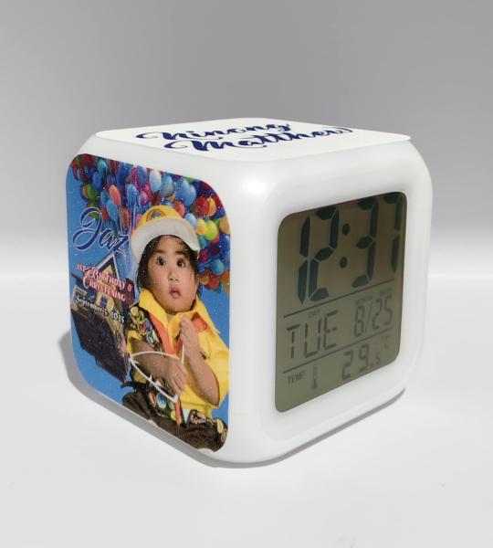 Alarm Clock with Color-Changing LED Light