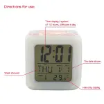 Alarm Clock with Color-Changing LED Light